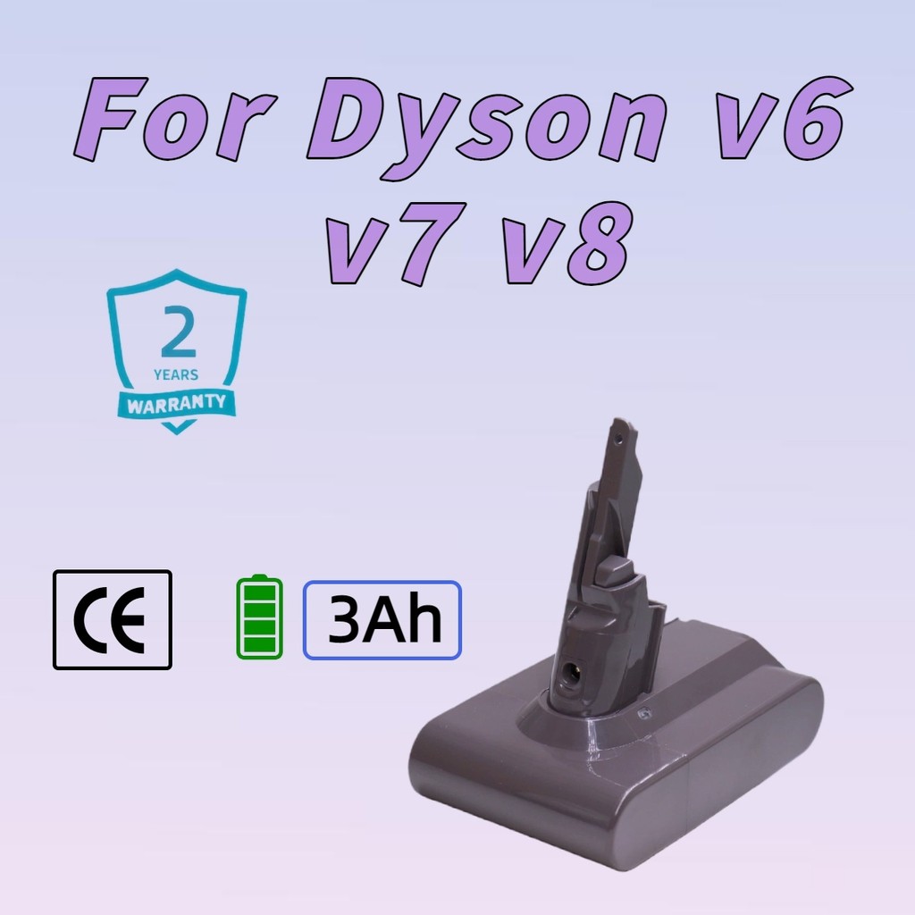 แบตเตอรี่ 21.6V 3Ah สำหรับ Dyson V6 Handheld Clean รับประกัน 2 ปี