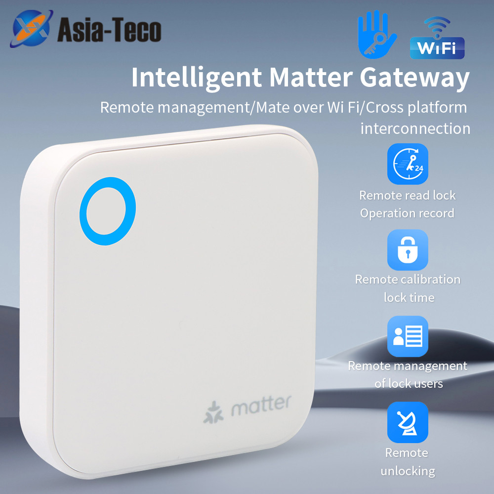 TTLOCK Matter Gateway G6 บลูทูธ Wifi Gateway Hub 2.4G WIFI สําหรับล็อคประตูบ้านอัจฉริยะ Ttlock App A