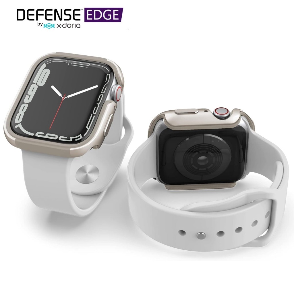 X-Doria Defense Edge เคส Apple Watch SE / Series 7/8/9 (41 mm / 45 mm) เคสกันกระแทกแบบโลหะ ขอบด้านใน