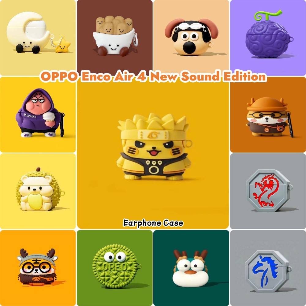 Trend FrontFor OPPO Enco Air 4 New Sound Edition Case Cover Creative Cartoons Soft Silicone Headphon
