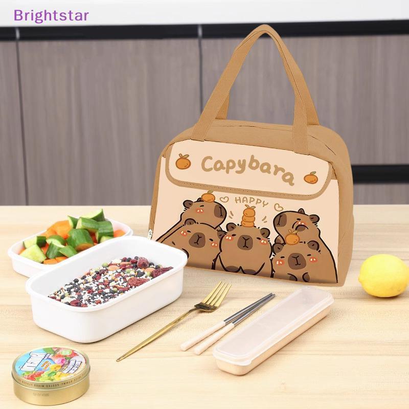 Brightstar Capybara Lunch Bag Insulated Bag Waterproof Lunch Tote Student Lunch Bag Animal Print Lun