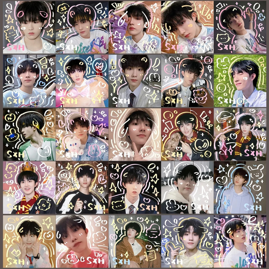 [ผลิตภัณฑ์ใหม่พิมพ์เอง] Su Xinhao การ์ดสี่เหลี่ยม การ์ดกราฟฟิตี้ การ์ดขนาดเล็ก สินค้าดาว