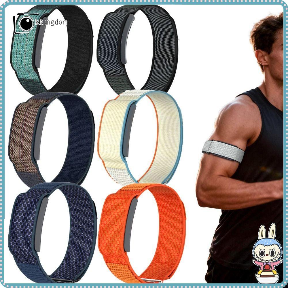 KKINGDOM Sport Band, Nylon Loop Design Fitness Tracker Strap, Breathable Adjustable 22mm Bicep Band 