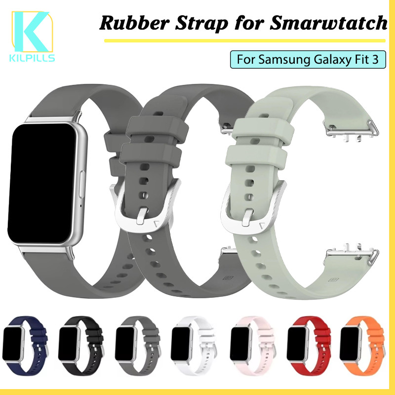 สายยางกีฬา for Smartwatch Samsung Galaxy Fit 3 สายรัดข้อมือเปลี่ยนสายรัดข้อมือ สายรัดข้อมืออุปกรณ์เสริม