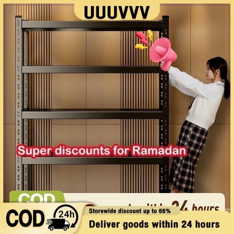💖Adjustable💖4/5 Tier Metal Boltless Rack Home Kitchen Store Storage Rack Warehouse Rak Besi Serbagun