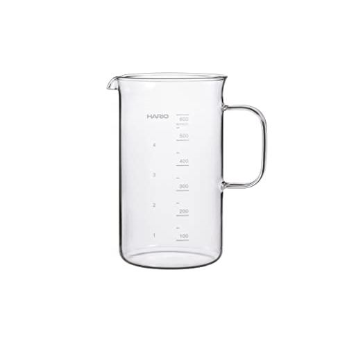 HARIO Beaker Server Crafts Science, 600ml Capacity, Transparent with Measurement Scale, Heat-resista