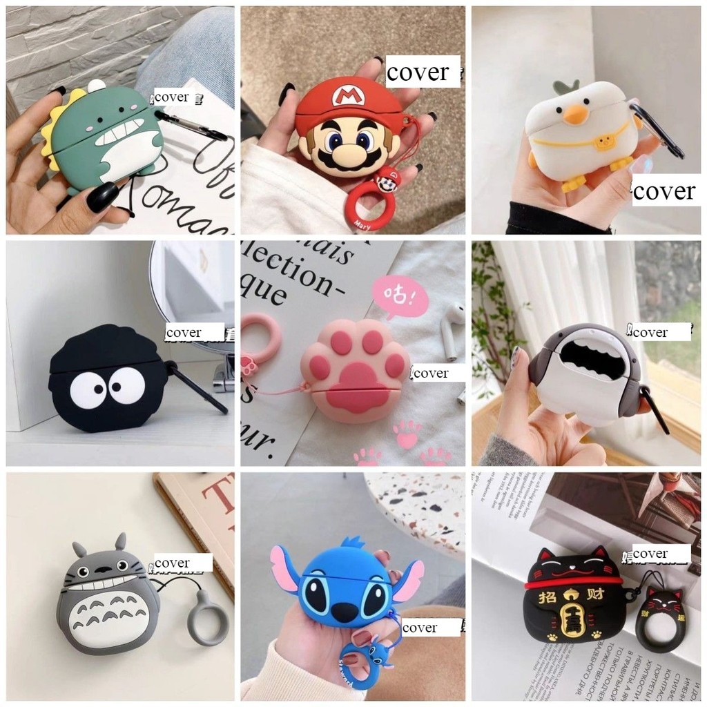 สําหรับRealme Buds T310 กรณีตลก 3Dการ์ตูนซิลิโคนหูฟังไร้สายฝาครอบป้องกันRealme T310