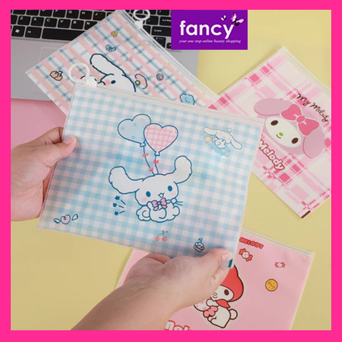 Kuromi / Cinnamoroll / Melody Zipper Make Up Pouch กระเป๋าเครื่องสําอาง