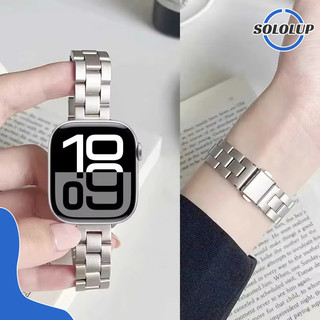 สายนาฬิกาโลหะบางสแตนเลส for Smartwatch Iwatch Apple Watch Ultra SE 3 2 Series 11 10 9 8 7 6 49 46 45 44 42 40 38mm