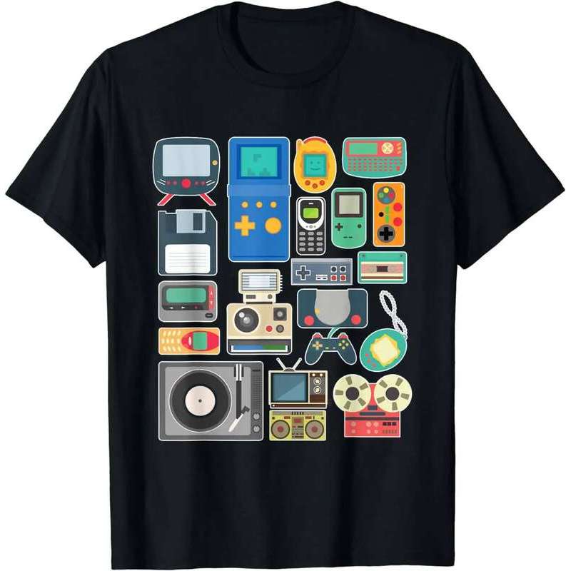 80s 90s Video Game Retro Vintage Classic Arcade T-Shirt  Streetwear  Men Clothing  Vintage T Shirt  
