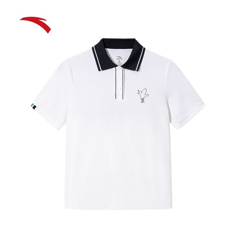 ANTA Women ICONIC เสื้อโปโลแขนสั้น Commuting Business Casual Simple Stylish 1625E8122 Official Store
