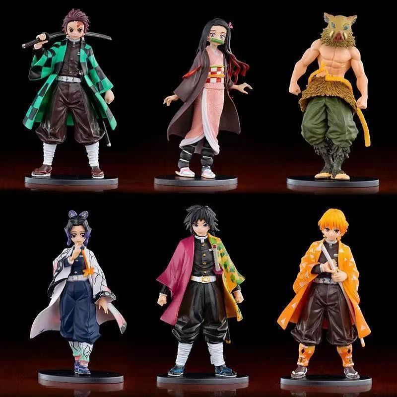 TB Spot Goods#Demon Slayer Figure Tanjiro Kamado Zenitsu Inosuke Zenitsu Giyuu Hashibira Inosuke But