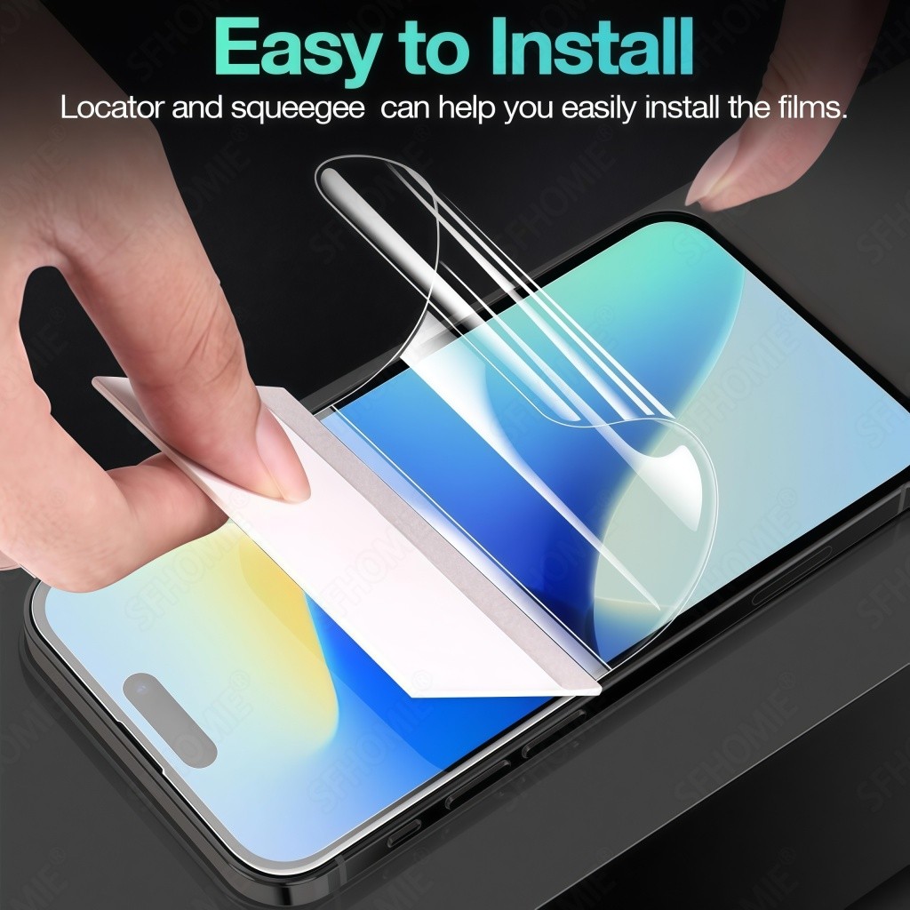 1-2 ชิ้น HD Clear Hydrogel ฟิล์มป้องกันหน้าจอสําหรับ iPhone 7 8 6 6 วินาที Plus Xs XR X Max SE 2022 