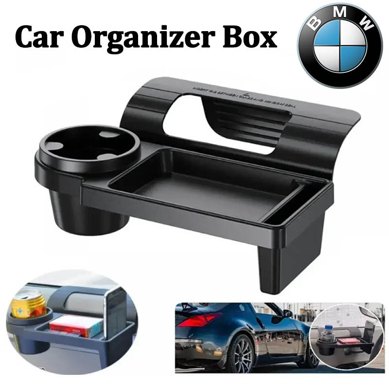 BMW F10F30E36E46E90X1X2X3X4X5X6X7iX2 iX3i4i5i7 มัลติฟังก์ชั่น รถออแกไนเซอร์กล่อง ที่มีที่วางแก้วเครื