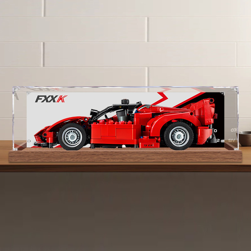 [กล่องแสดงโปร่งใส] Ferrari FXX K Racing กล่องแสดงอะคริลิคเหมาะสําหรับ Lego 42212 โปร่งใสกล่องป้องกัน