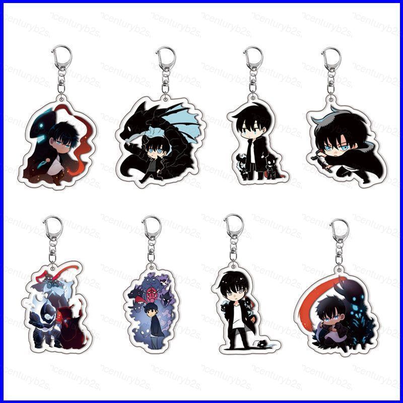 G2P Solo Leveling Jin Woo Sung พวงกุญแจอะคริลิคกระเป๋าเป้สะพายหลังจี้กระเป๋าอุปกรณ์เสริมอะนิเมะอุปกร