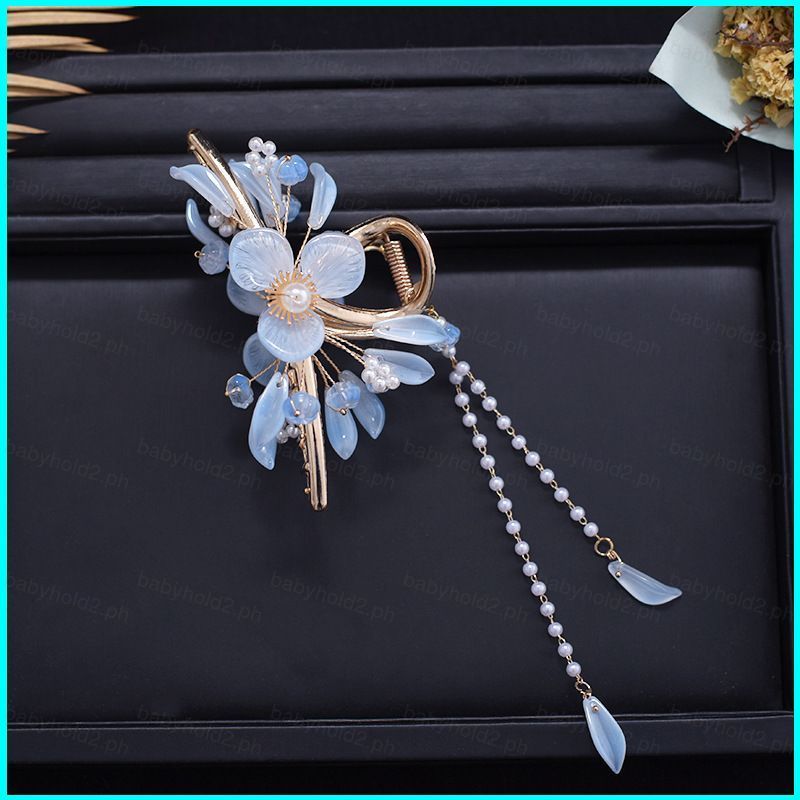 BY2 กิ๊บติดผมพู่แบบดั้งเดิม สไตล์ฉลาม เพื่อเสริมบุคลิกภาพ