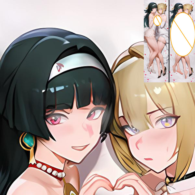 Zenless Zone Zero Yao Jiayin & Evelyn คู่พิมพ์อะนิเมะปลอกหมอนห้องนอนโซฟาเบาะหลังปลอกหมอน