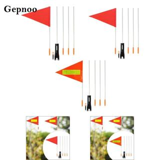 ธงความปลอดภัยจักรยาน Gepnoo สีส้ม Heavy Duty พร้อมเสาและเต็น…