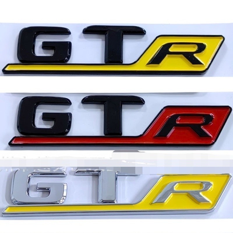 เหมาะสําหรับ Mercedes-Benz Benz AMG โลโก้รถ GTR ดัดแปลง GTR โลโก้รถด้านหลัง Tailgate โลโก้รถสติกเกอร