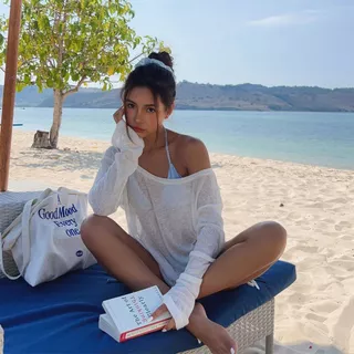 ชายหาด เสื้อคลุมแขนยาว แบบผูกหลัง ชุดว่ายน้ำแฟชั่น จับคู่กับชุดบิกินี่ มีหลายสีให้เลือก ส่งไวจากไทย