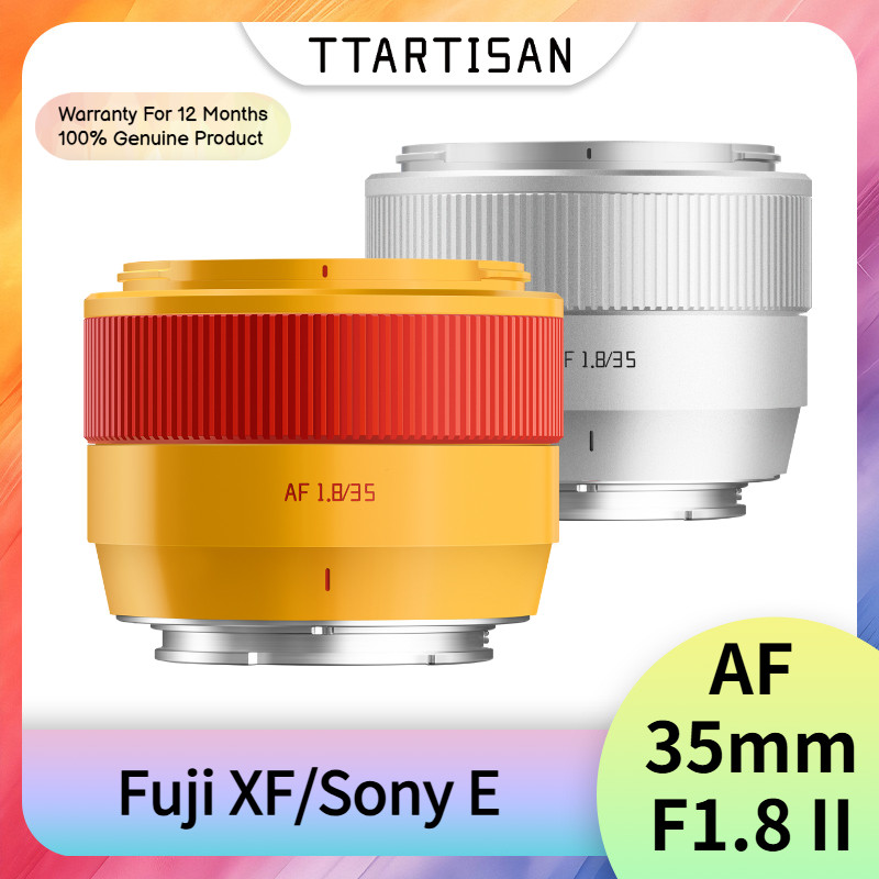 TTArtisan 35mm F1.8 II AutoFocus-AF APS-C รูรับแสงขนาดใหญ่เลนส์โฟกัสคงที่สําหรับ Fuji XF Sony E Moun