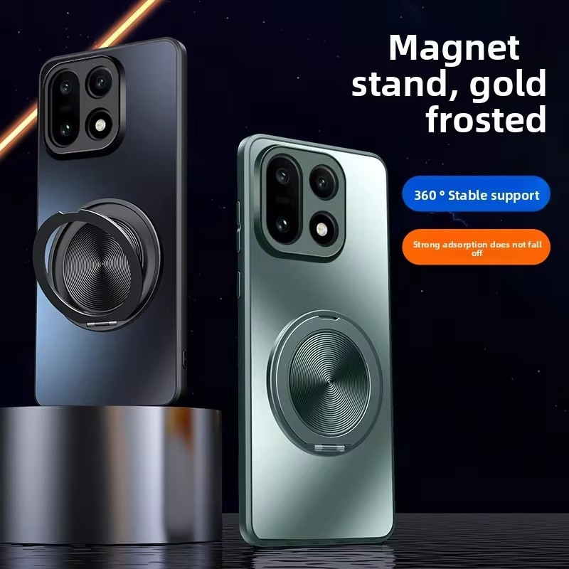สําหรับ OnePlus 15 กรณี Hard Matte 360 แหวนแม่เหล็กป้องกันปกหลังสําหรับ OnePlus 15 13 12 11 15R 13R 