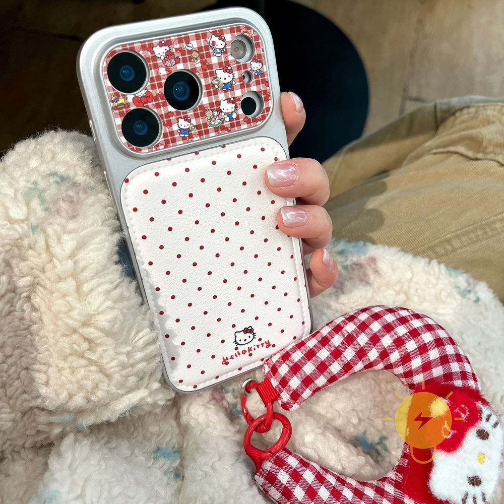 For เคสไอโฟน TPU Chain Polka Dot Kitty เคส Phone Case For iPhone 17 Pro Max 16 15 14  Cover  Aesthetic Korean Cute