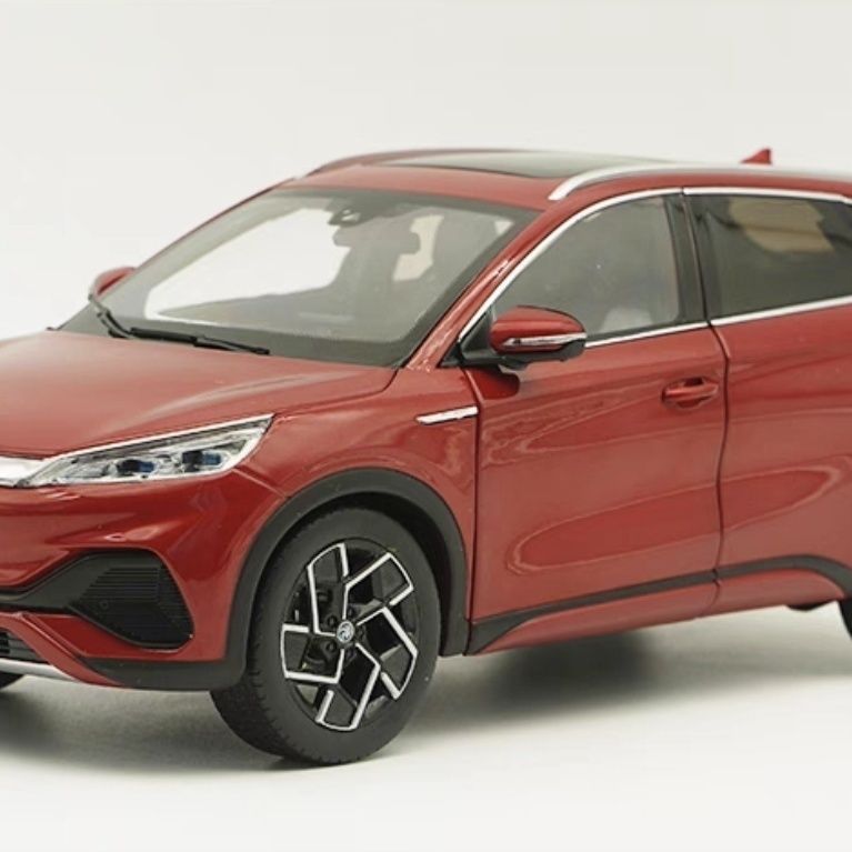 ของเล่นเด็ก 1/18 BYD PLUS รถรุ่น BYD รถออฟโรด SUV รถโลหะผสมรุ่น