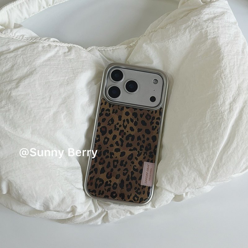 พรีเมี่ยมเสือดาวพิมพ์เคสโทรศัพท์ Anti-Fall สําหรับ iPhone 17 Promax 16 Promax 15 Promax 11 12 13 14plus 15plus 16e 16plus 15pro 17pro 17air - รูปที่ 2