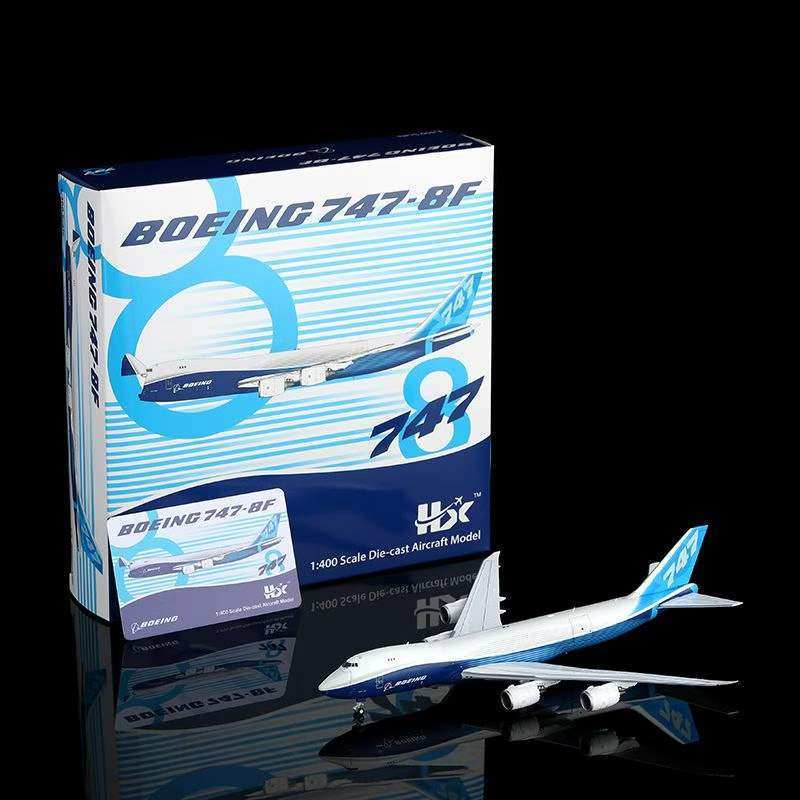 Hx Boeing Straw Boeing Straw B747-8F 1: 400 Alloy Open Compartment Replacement Parts เครื่องบินรุ่น