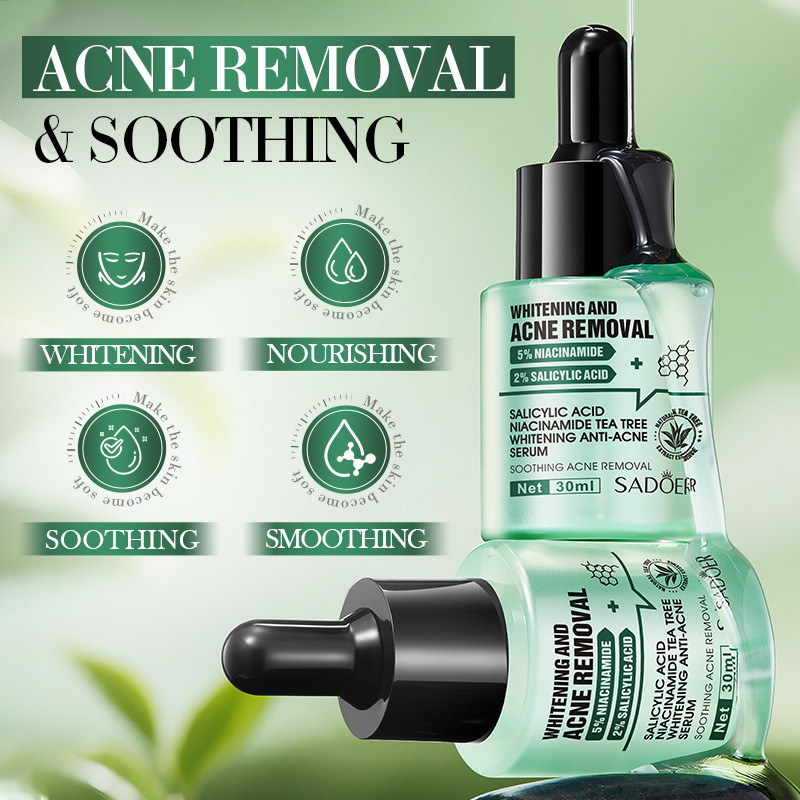 SADOER Salicylic Acid Niacinamide Tea Tree Whitening Acne Removal Serum S5YG