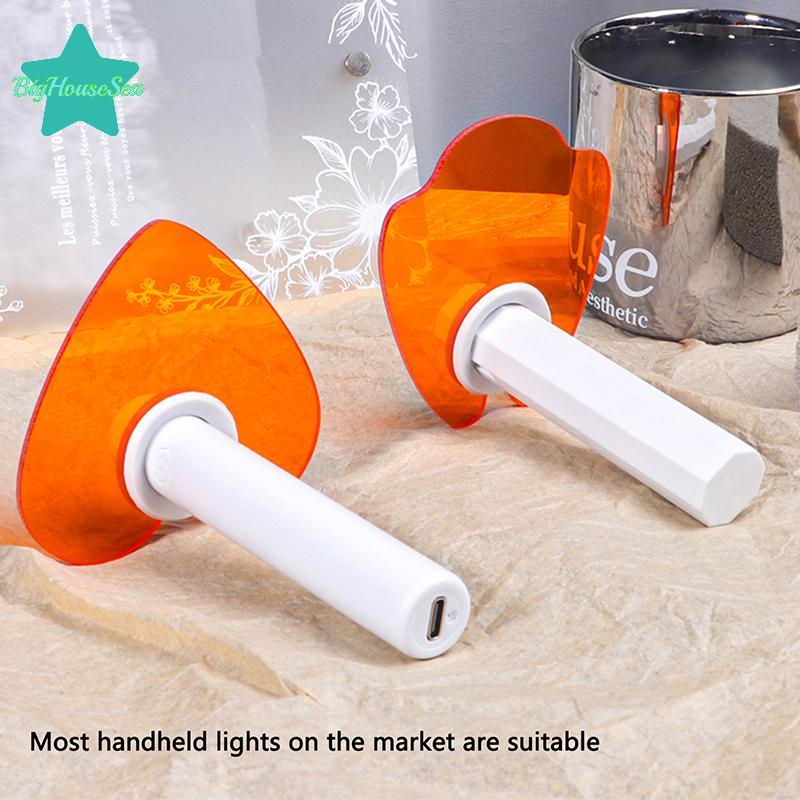 [Sea-t] แผ่นกั้นแสงสีอะครีลิคสีส้มสําหรับเล็บรูปตรงโคมไฟ UV แว่นตาป้องกันอุปกรณ์ร้านทําเล็บป้องกันแสงสีฟ้า ราคา ถูกที่สุด ดีลบีเคเค แกลเลอรีภาพที่ 5