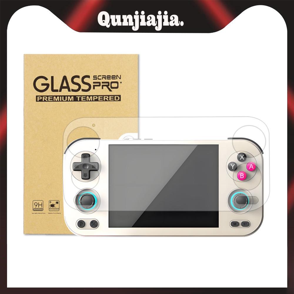 ฟิล์มกันรอย HD ฟิล์มกระจกนิรภัยแบบเต็มหน้าจอแบบใสสําหรับ Anbernic RG476H