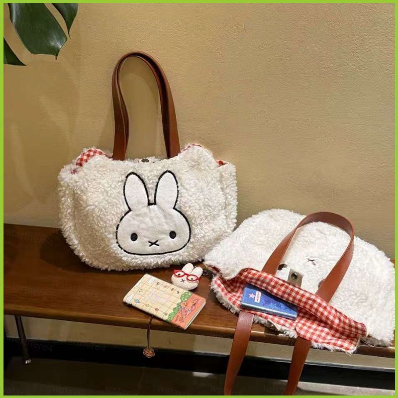 กระเป๋าสะพายกระต่ายปักน่ารัก มีสไตล์ ความจุขนาดใหญ่ SN4