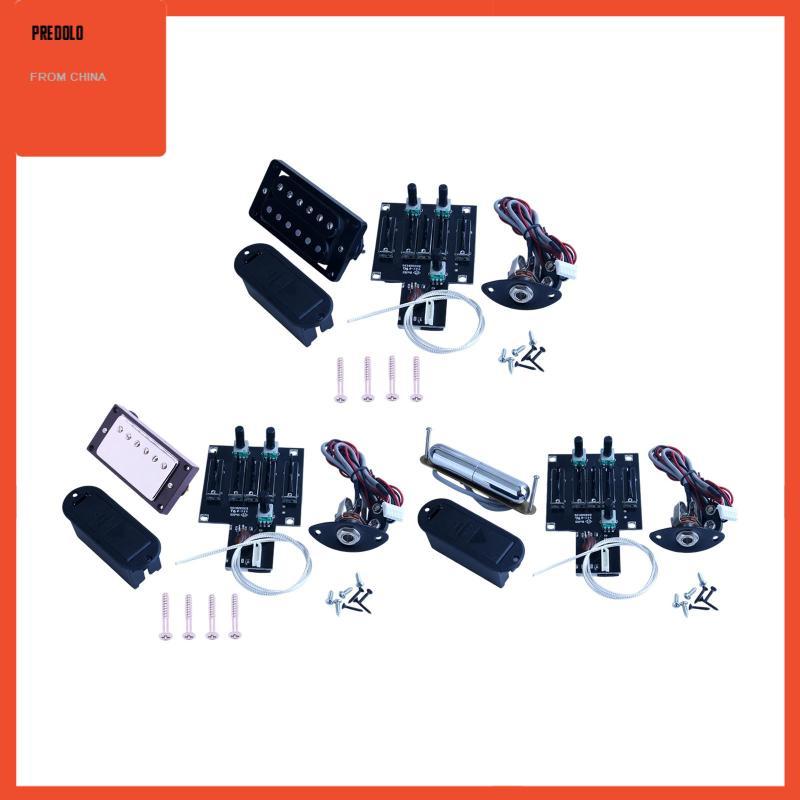 [Predolo] Piezo Pickup Preamp EQ Tuner กีตาร์ดิจิตอล Pickup Acoustic กีตาร์ไฟฟ้าเครื่องมือสําหรับ Pr