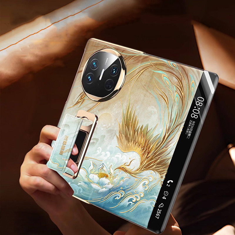 MagicV5 ปลอกสําหรับ Honor Magic V5 Magic V3 Magic V2 Magic VS2 สายรัดข้อมือแหวนขาตั้ง Dragon Phoenix