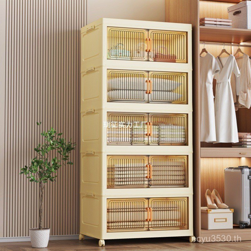 ตู้เก็บของ ของกระจุกกระจิกความจุเด็กขนมห้องนั่งเล่นหลายชั้นตู้ติดตั้งตู้ฟรีพับหนาขนาดใหญ่ 4GT4