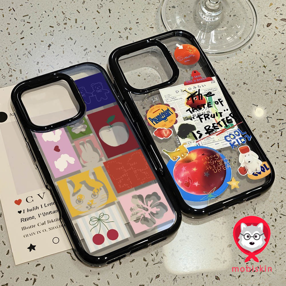 เคสโทรศัพท์ สำหรับ iPhone 13 11 15 16 Pro Max Case iPhone 11 12 17 Pro Max 14 15 Pro Max อะคริลิค 2 in 1 การ์ตูน น่ารัก