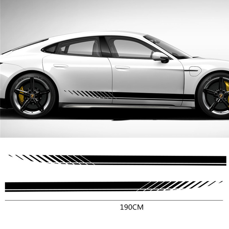 [chilala] k501 การค้าต่างประเทศรถด้านข้างกระโปรงลาย DIY สติกเกอร์อุปกรณ์ดัดแปลงรถยนต์ Garland Waistl