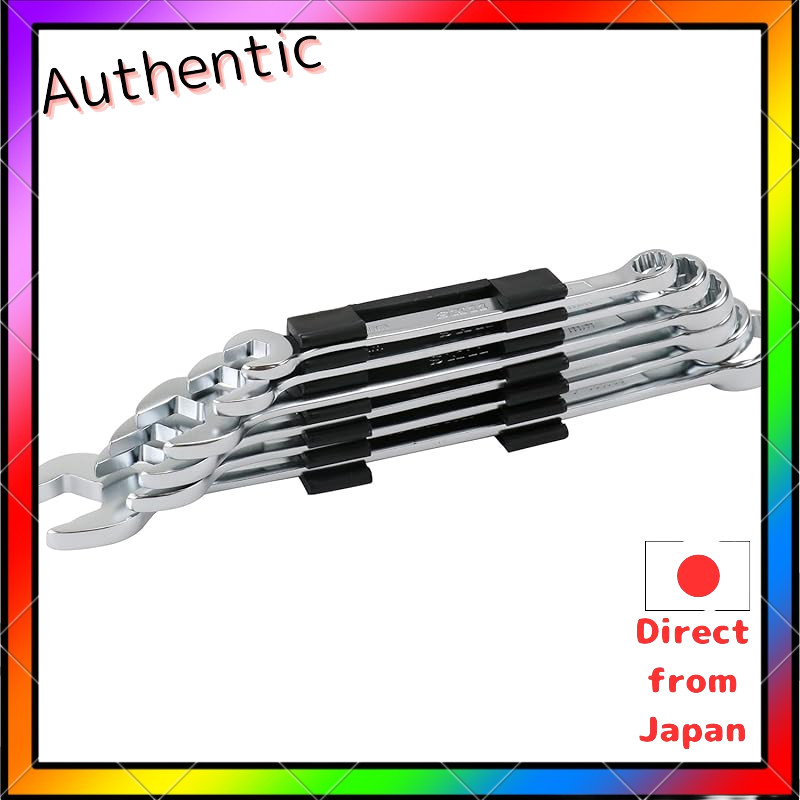 SK11 Perfect Fit Combination Wrench Set, 6 Pieces, Sizes 8/10/12/13/14/17mm, Suitable for Rounded an