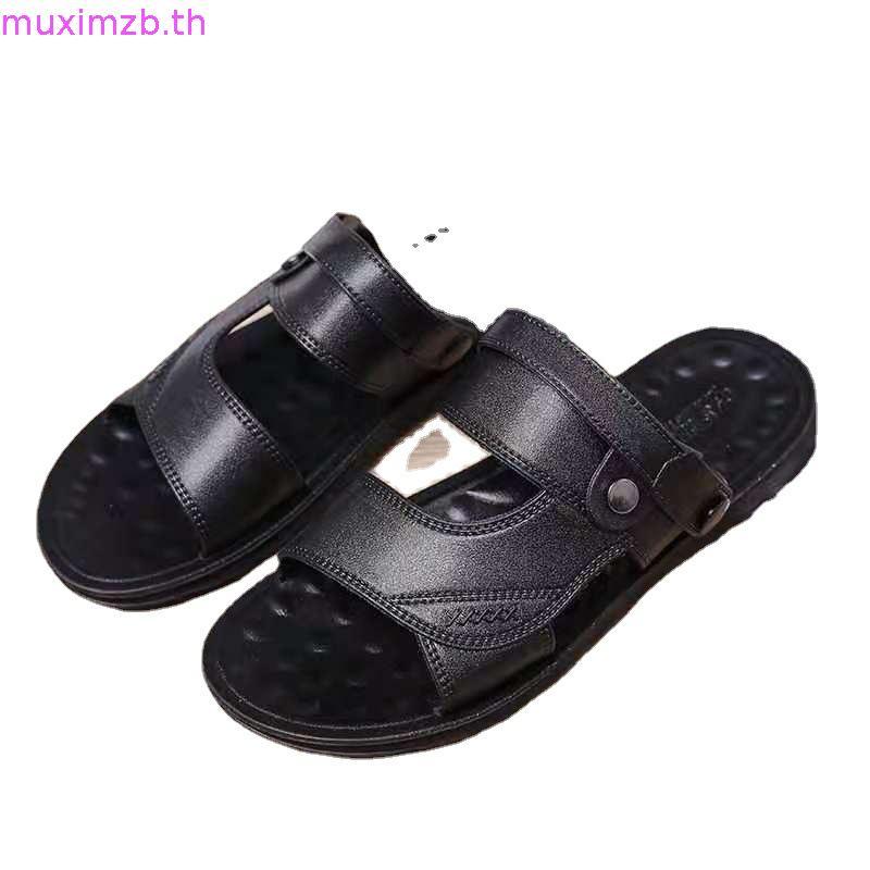 ADDA PU รองเท้าแตะ สำหรับผู้ชาย แบบสวม รุ่น 73801 (ไซส์ 39-45)