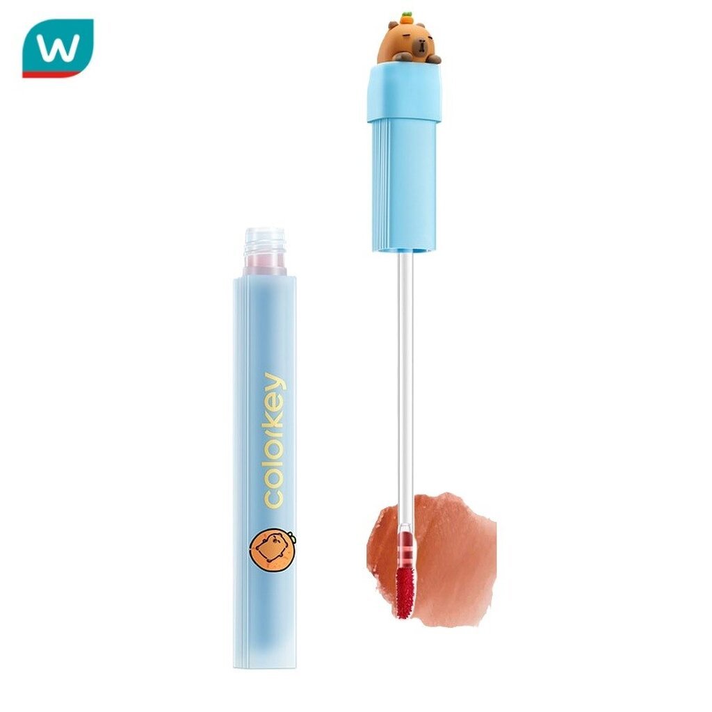 Colorkey คัลเลอร์คีย์ คาปิบาร่า ซีรีส์ ซอฟท์ แมทท์ วอเตอร์ ลิป ทิ้นท์ 1.8ก. O323 ท็อฟฟี่ บราวน
