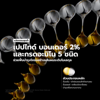 L'Oreal Professionnel Absolut Repair Molecular Oil 30ml ไบ-เฟสออยล์กู้ผมเสีย 2 ปี ผมเงา 100 ชม. จัดการผมชี้ฟูนาน 3 วัน