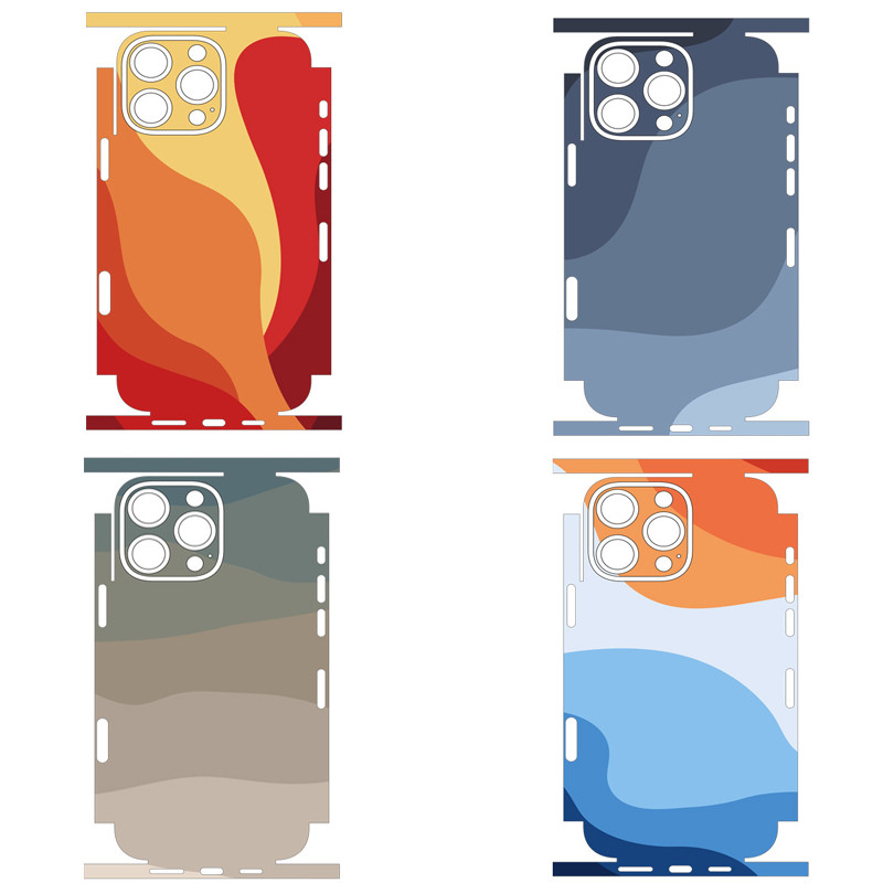 Matte Touch Full Coverageสีสันโทรศัพท์ผิวสติกเกอร์Scratch ResistanceสําหรับiPhone 12 13 14 15 16 17 Pro Max ราคา ถูกที่สุด ดีลบีเคเค