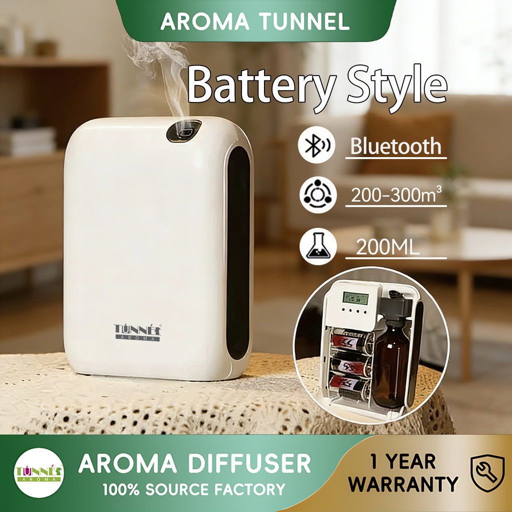 AROMA TUNNEL 1100Sqft Waterless Essential Oil l Diffuser Essential Oil Fragrance Diffuser Bluetooth Aromatherapy Machine น้ําหอมปรับอากาศอัตโนมัติ