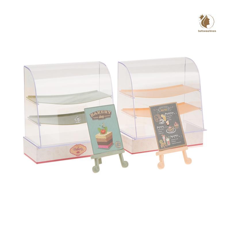 [PE] 1:12 Dollhouse Miniture จําลองตู้เค้กชุดอุปกรณ์ตกแต่งของเล่น TH