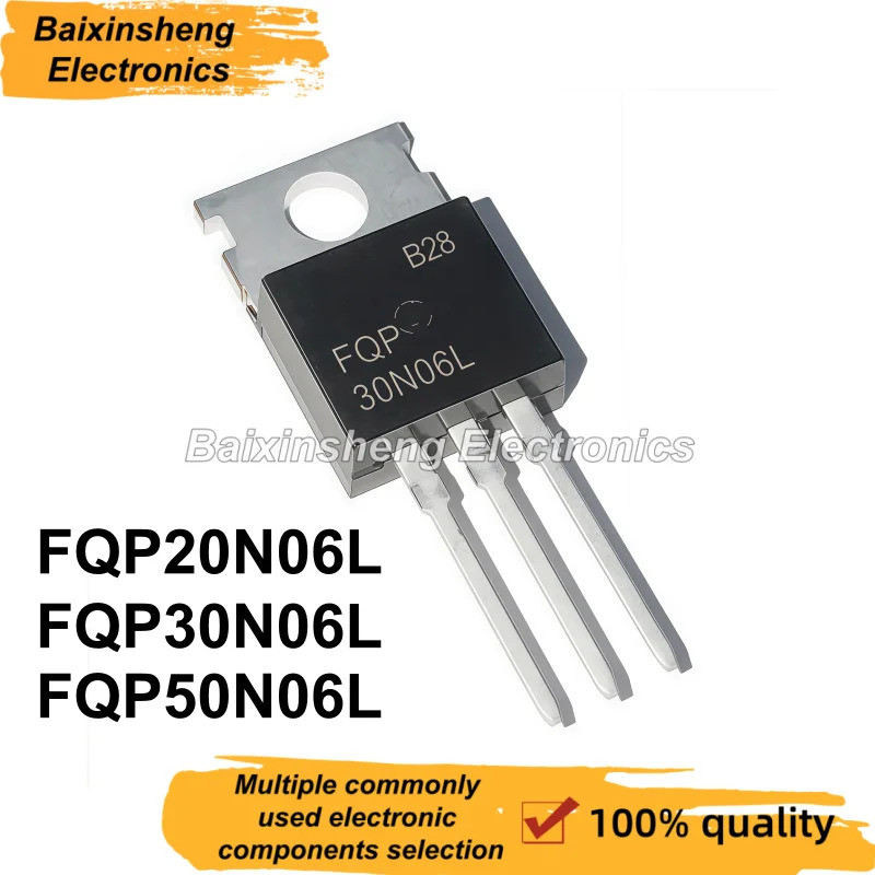 5PCS FQP20N06L FQP30N06L FQP50N06L TO-220 FQP20N06 FQP30N06 FQP50N06 20N06L 30N06L 50N06 ทรานซิสเตอร