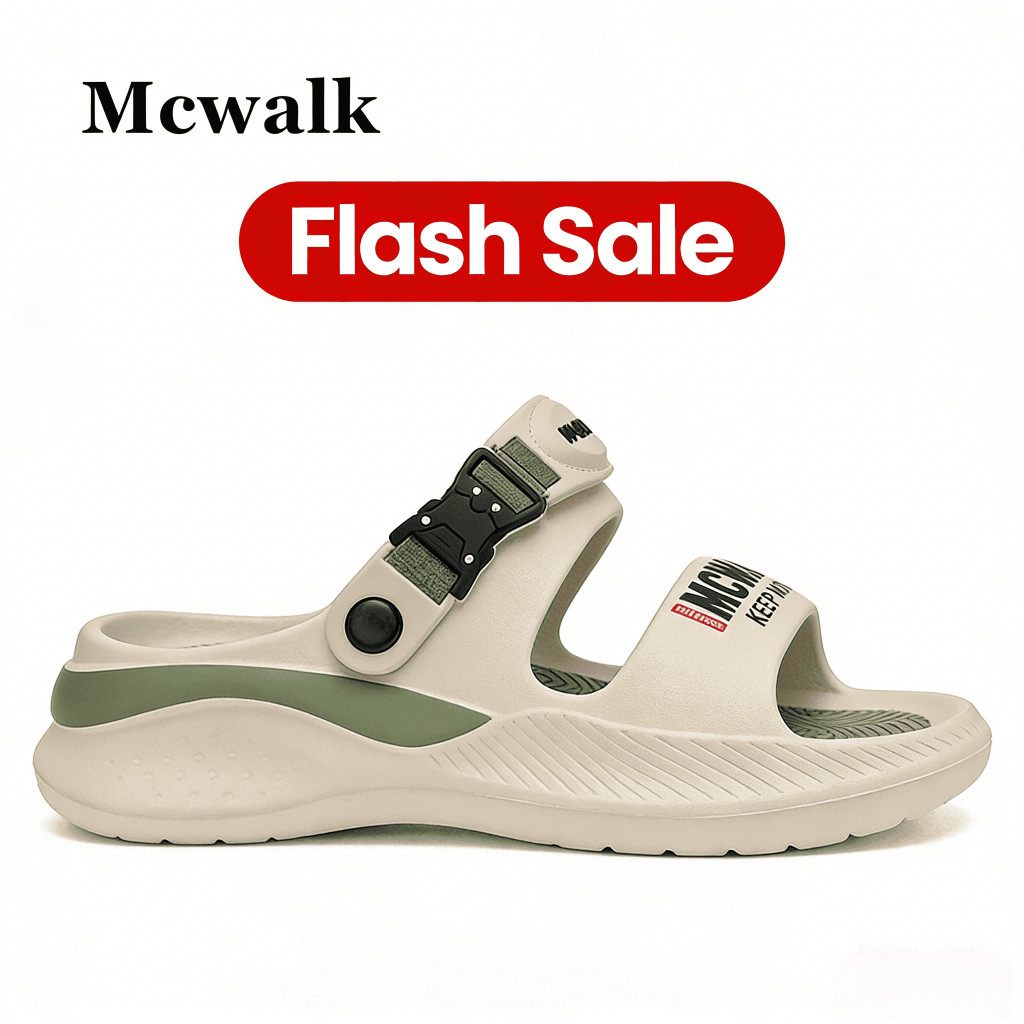 MCWALK รองเท้าแตะ EVA สําหรับผู้ชายผู้หญิง กันแบคทีเรีย รองอุ้งเท้า เหมาะคอมมิวท์&ขับรถ