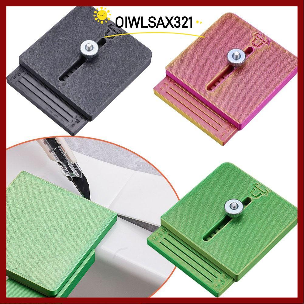 OIWLSAX321 Window Tint Edge Cutting Small Guide Plate, Adjustable Fast Furniture Film Trimming Tool, with Scale ที่แม่นยํา Trimming Tool Universal